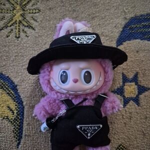 PPADA Pink Plush Toy with Black Hat